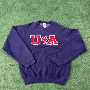 Vintage University of Arizona/U of A Pullover Sweatshirt LARGE FOTL USA Made